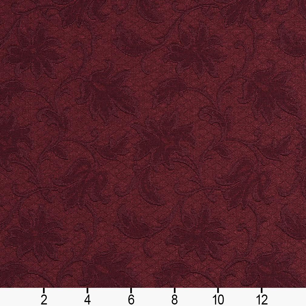 Heavy Duty Damask Upholstery Fabric Burgundy Fabric Bistro Columbia