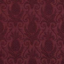 Load image into Gallery viewer, Essentials Heavy Duty Damask Upholstery Fabric / Burgundy