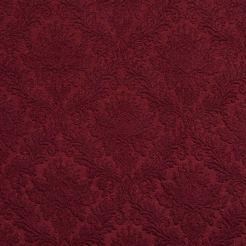 Essentials Upholstery Damask Fabric Burgundy / Wine Cameo