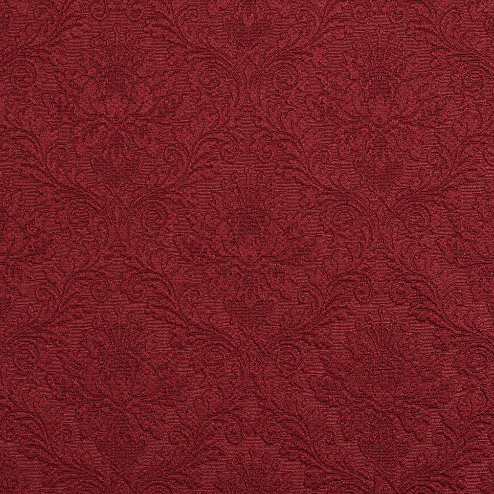 Essentials Upholstery Damask Fabric Dark Red / Ruby Cameo