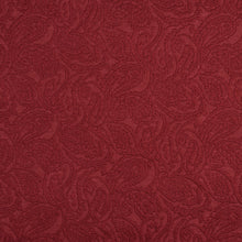 Load image into Gallery viewer, Essentials Upholstery Damask Fabric Dark Red / Ruby Paisley