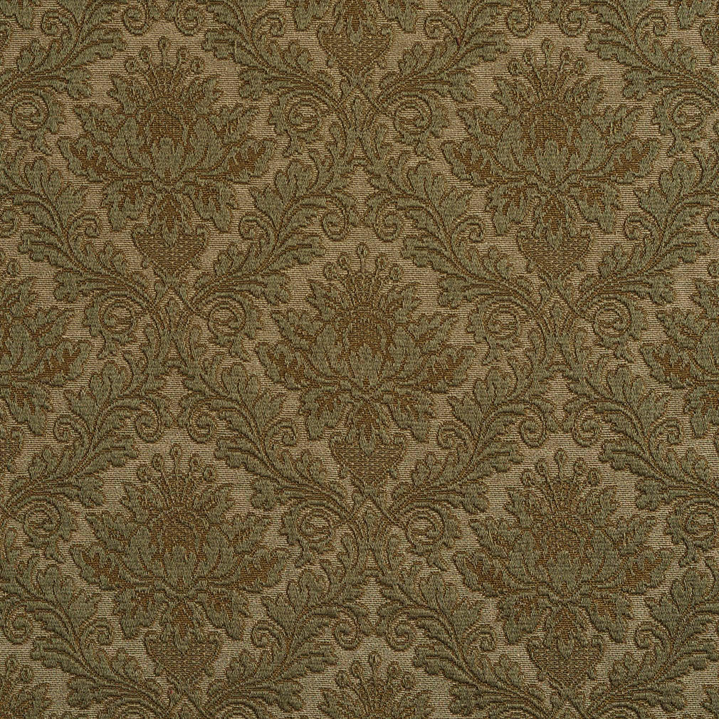 Essentials Upholstery Damask Fabric Green / Sage Cameo