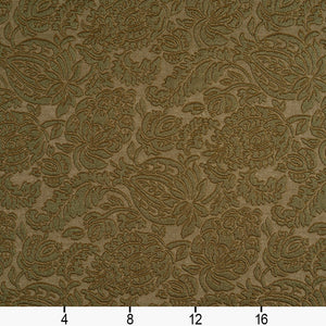 Essentials Upholstery Damask Fabric Green / Sage Garden