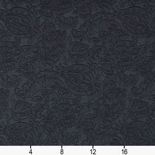Load image into Gallery viewer, Essentials Upholstery Damask Fabric Navy / Delft Garden