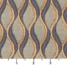 Essentials Mid Century Modern Geometric Upholstery Drapery Fabric Dark Blue Beige Trellis / Pebble