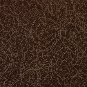 Essentials Heavy Duty Dark Brown Abstract Upholstery Vinyl / Cocoa