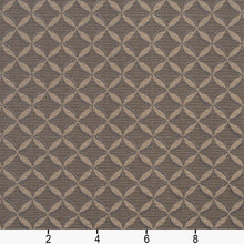 Load image into Gallery viewer, Essentials Heavy Duty Dark Gray Geometric Medallion Upholstery Fabric / Taupe