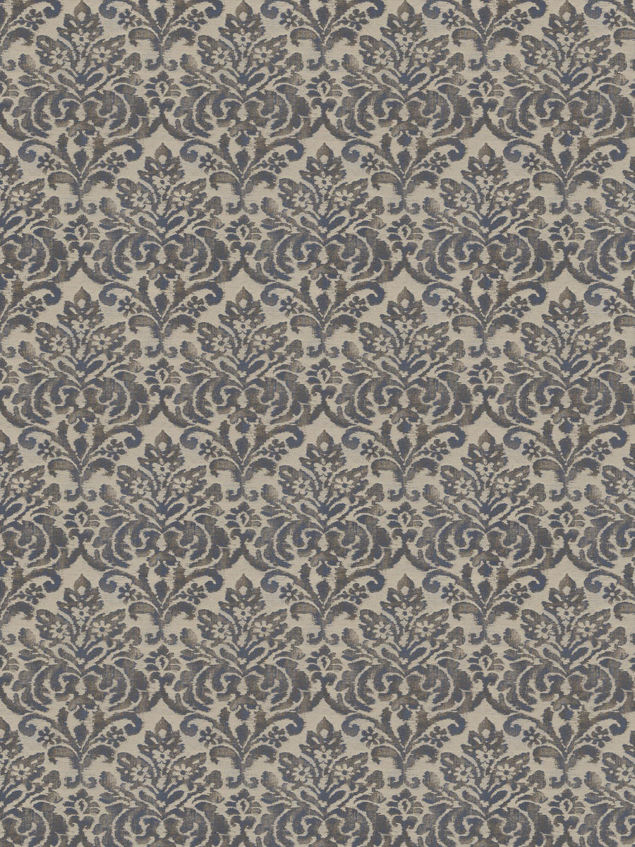 2 Colorways Ombre Damask Upholstery Fabric Blue Gray Green