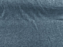 Load image into Gallery viewer, Denim Blue Textured Chenille Woven Water &amp; Stain Resistant Drapery Upholstery Fabric