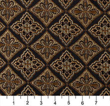 Load image into Gallery viewer, Essentials Diamond Upholstery Drapery Black Fabric