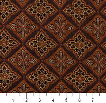 Load image into Gallery viewer, Essentials Diamond Upholstery Drapery Brown Fabric