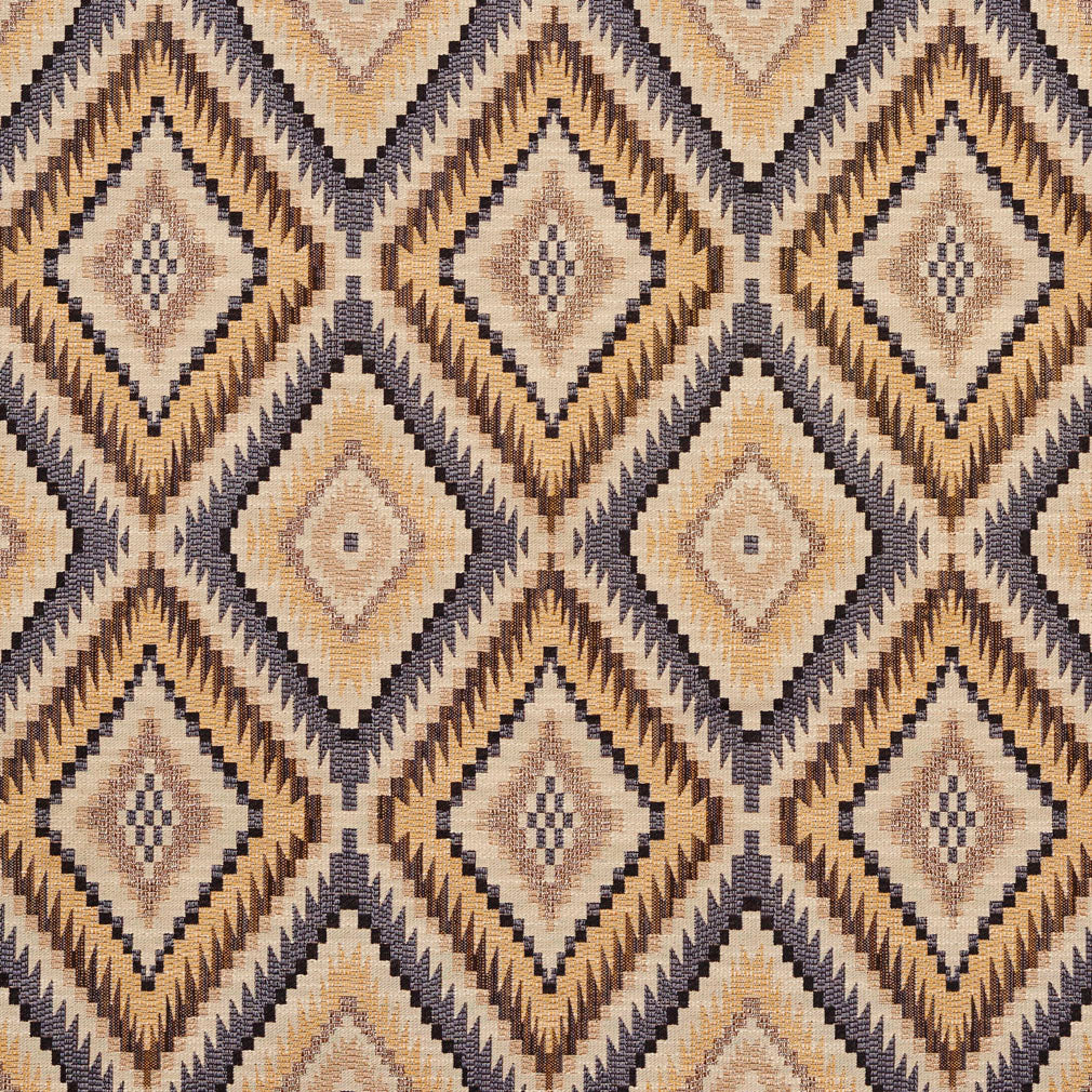 Essentials Diamond Upholstery Fabric Brown Beige Cream / Chateau Tuscon