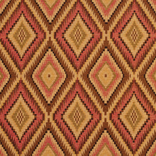 Load image into Gallery viewer, Essentials Diamond Upholstery Fabric Brown Pink Beige / Tiki Tuscon