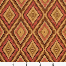 Load image into Gallery viewer, Essentials Diamond Upholstery Fabric Brown Pink Beige / Tiki Tuscon