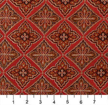 Load image into Gallery viewer, Essentials Diamond Upholstery Drapery Red Fabric