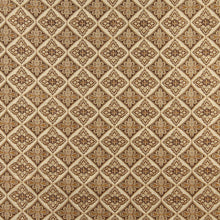 Load image into Gallery viewer, Essentials Diamond Upholstery Drapery Tan Fabric