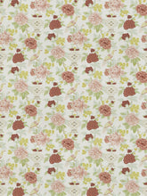 Load image into Gallery viewer, Floral Bird Asian Chinoiserie Drapery Fabric / Dusty Rose