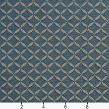 Load image into Gallery viewer, Essentials Heavy Duty Dwnim Geometric Medallion Upholstery Fabric / Wedgewood