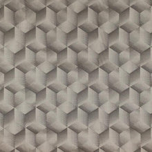 Load image into Gallery viewer, Cube Geometric Upholstery Drapery fabric Bronze Gray Beige / FT13