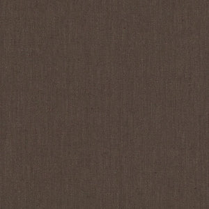SCHUMACHER LANGE GLAZED LINEN FABRIC / ESPRESSO