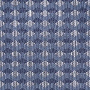 SCHUMACHER EUCHTMAN FABRIC / INDIGO