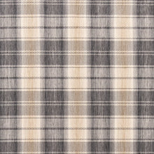 Load image into Gallery viewer, Beige Grey Check Plaid Stain Resistant Upholstery Fabric