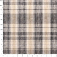 Load image into Gallery viewer, Beige Grey Check Plaid Stain Resistant Upholstery Fabric
