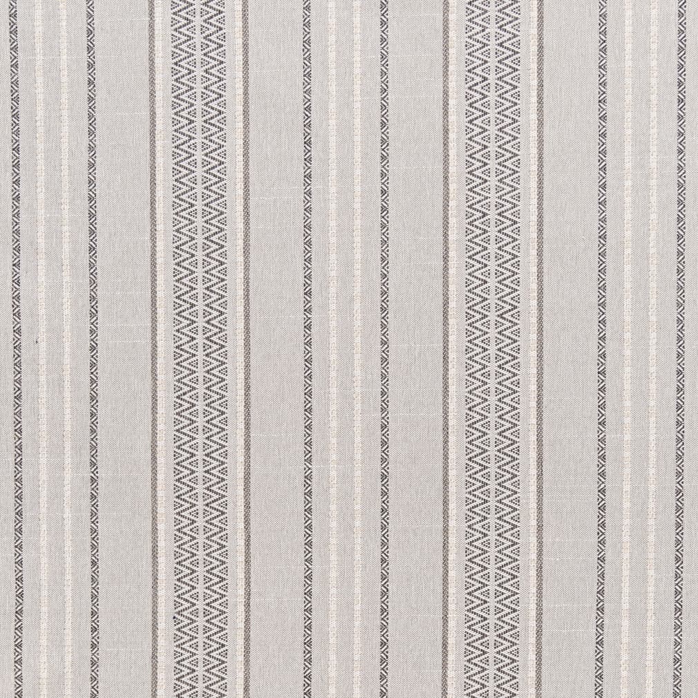 Light Grey Natural Stripe Upholstery Stain Resistant Fabric