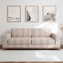 Load image into Gallery viewer, Beige Stripe Upholstery Stain Resistant Fabric