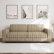 Load image into Gallery viewer, Brown Check Plaid Stain Resistant Upholstery Fabric