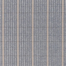 Load image into Gallery viewer, Grey Beige Stripe Stain Resistant Upholstery Fabric