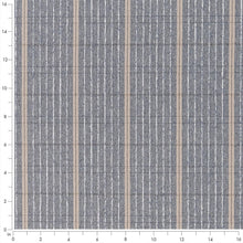 Load image into Gallery viewer, Grey Beige Stripe Stain Resistant Upholstery Fabric