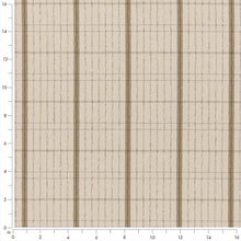 Load image into Gallery viewer, Beige Brown Stripe Stain Resistant Upholstery Fabric