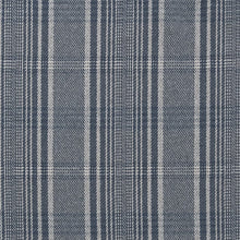 Load image into Gallery viewer, Grey Check Plaid Stain Resistant Upholstery Fabric