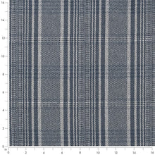 Load image into Gallery viewer, Grey Check Plaid Stain Resistant Upholstery Fabric