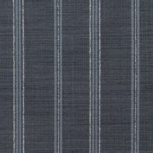 Load image into Gallery viewer, Charcoal Blue Stripe Upholstery Stain Resistant Fabric