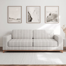Load image into Gallery viewer, Natural Beige Stripe Upholstery Stain Resistant Fabric