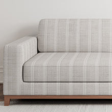 Load image into Gallery viewer, Natural Beige Stripe Upholstery Stain Resistant Fabric