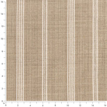 Load image into Gallery viewer, Brown Beige Stripe Upholstery Stain Resistant Fabric