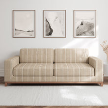 Load image into Gallery viewer, Beige Stripe Upholstery Stain Resistant Fabric