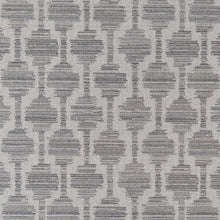 Load image into Gallery viewer, Grey Beige Ikat Geometric Stain Resistant Upholstery Fabric