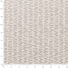 Load image into Gallery viewer, Ivory Grey Stripe Stain Resistant Upholstery Fabric