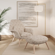 Load image into Gallery viewer, Beige Ikat Geometric Stain Resistant Upholstery Fabric