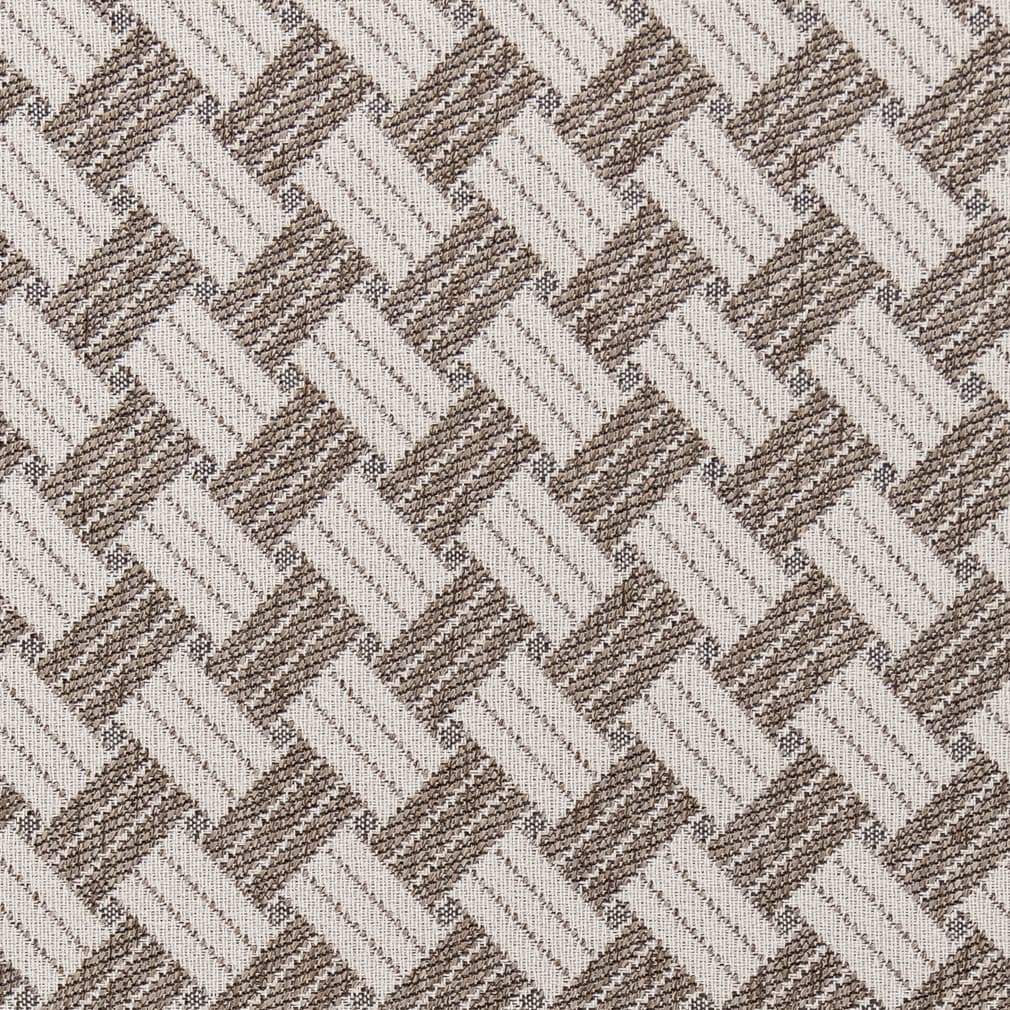 Beige Ivory Geometric Stain Resistant Upholstery Fabric