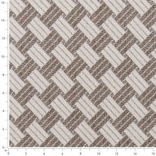 Load image into Gallery viewer, Beige Ivory Geometric Stain Resistant Upholstery Fabric