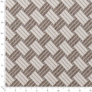 Beige Ivory Geometric Stain Resistant Upholstery Fabric