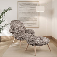 Load image into Gallery viewer, Brown Geometric Stain Resistant Upholstery Fabric