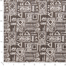 Load image into Gallery viewer, Brown Geometric Stain Resistant Upholstery Fabric