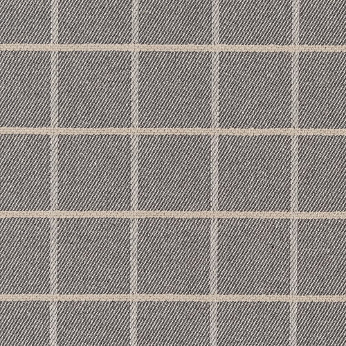 Brown Check Plaid Stain Resistant Upholstery Fabric