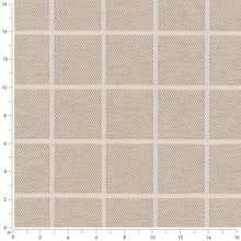 Load image into Gallery viewer, Beige Check Plaid Stain Resistant Upholstery Fabric